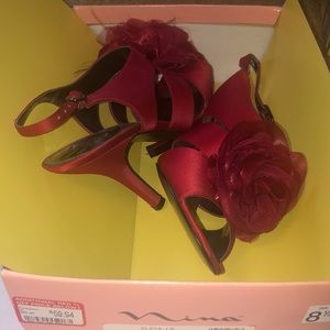 Hot red pair of heels